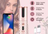 Rizador de pelo Automático sin cable-Con Pantalla LCD, temperatura 150 °C - 200 °C, calentamiento rápido, portátil (rosa) - details 11