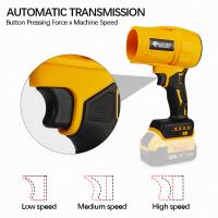 Bocina Eléctrica Turbo Sin Escobillas 1500W Para Batería Dewalt 20V Velocidad Máxima 200M/S Herramienta De Limpieza Violenta Para DIY En El Hogar - details 4