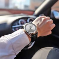 Reloj De Pulsera Para Hombre Marca Top Lujo Negocios Resistente Al Agua Cuarzo Cuero Reloj De Hombre Moda Casual Mano Del Reloj - details 6