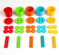 Juguete Montessori De Madera Juego De Colores Y Alineación Con Bolas Arcoíris En Copas Educación Temprana Para Niños De Preescolar Edad 3+ - details 12