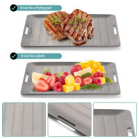 Juego De Cocina Al Aire Libre Con Sartén Y Pinzas De BBQ De Titanio Superficie No Adherente Matte Para 1 Personas - details 3