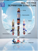 ToylinX 1099PCS Bloques De Construcción Espacial Exploración Rocket Juguete Coleccionable Para Adultos Regalos Festivos Navidad Halloween Pascua - details 3