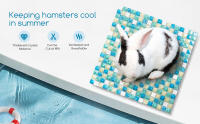 - Alfombrilla Refrescante para Hámster, Almohadilla de Enfriamiento para Conejos, Placa De Refrigeración para Conejito, Pequeños Animales Enfriamiento Estera Cama (30 * 30CM) - details 3