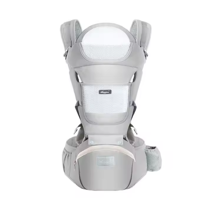 Fular portabebé para recién nacidos ,Portabebés Versátil 9 en 1 with Almohadilla Lumbar, Porta bebés Manos gratis, Fular PORTEO elástico y ergonómico, Liviano Baby Carrier para niños de entre 3 y 15 kilos, - 1