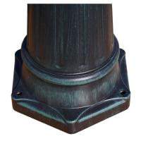 vidaXL Farola de jardín 2 brazos 215 cm verde oscuro/negro aluminio - details 5