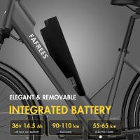 Fafrees F28 Pro Bicicleta eléctrica urbana paso a paso de 27,5'' 25 km/h Motor de 250 W 36 V 14,5 Ah Batería extraíble integrada Shimano Engranaje de 7 velocidades - Negro - details 4