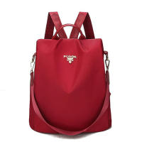 Mochila de moda para mujer, estilo coreano, moderna, de tela Oxford, antirrobo, con colgante - details 31