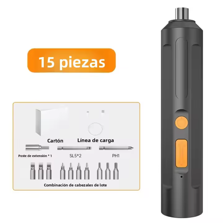 Destornillador Eléctrico USB Recargable Sin Cable Herramienta De Perforación Con Batería Herramienta De Destornillado - 1