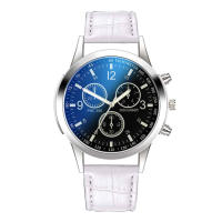 Reloj De Lujo De Cuarzo Con Dial De Acero Inoxidable Reloj Casual De Pulsera Material De Correa De Cuero Estilo Fashion & Casual - details 2