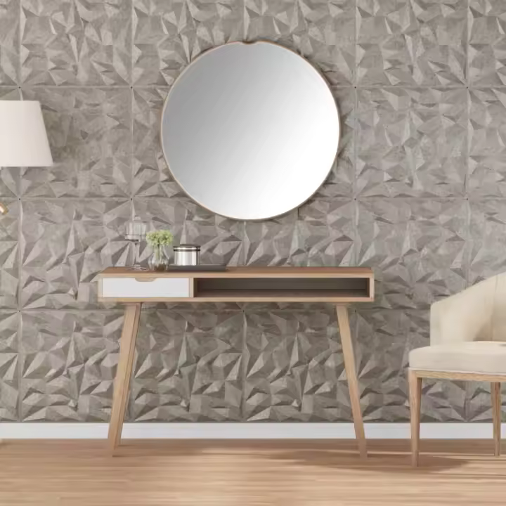 vidaXL Paneles de pared 24 uds XPS amatista Beton 50x50 cm 6 m² - 1