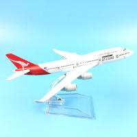 Modelo De Avión Qantas Boeing 747 JASON TUTU 16cm Metal Escala 1/400 Sin Batería Para Adolescentes Y Adultos - details 3