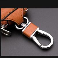 Cubierta Para Llaves De Coche Organizador De Llaves De Cuero Genuino Para Hombres Y Mujeres Monedero Para Llaves Con Cierre De Cremallera Tamaño 14x5x3CM - details 6