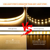 Tira De LED COB Flexible CRI 90 Alta Brillo 12V Con Sensor De Movimiento Para Iluminación De Armarios De Cocina Lámpara Decorativa Impermeable SMD5050 - details 5