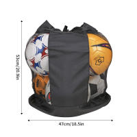 Bolsa De Deporte Grande Con Red Para Baloncesto Fútbol Voleibol Resistente Y De Gran Capacidad Para Almacenamiento De Balones - details 7