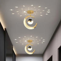 Lámpara Colgante De Techo LED Para Decoración De Hogar Y Entradas Estilo Estelar Lámpara De Noche Para Dormitorio Y Sala De Estar Material Metálico Y Acrílico Fuente De Luz LED 220V - details 5
