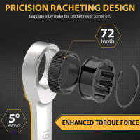 Juego De Llaves De Encastre Con Cabezal Ratcheting 1Pc Tamaño 6-30mm Acero Cromo Vanadio Herramientas Manuales Universales Para Reparación De Coches - details 3