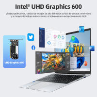 VANWIN IPS de 15,6 pulgadas 1920x1080, Procesador Intel Celeron n4000, 8GB RAM, 256GB SSD, WiFi5, Bluetooth 4,2, Teclado retroiluminado, Windows 11 Pro, 160 ° sleep/wake, tipo C, HDMI, USB 3,0*2 con Teclado en Español. - details 4