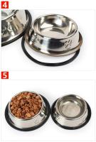 Tazón De Alimentos Para Perros Y Gatos De Acero Inoxidable Con Forma De Patas Antideslizante Accesorios Para Mascotas - details 3