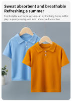 Camisa POLO Para Niños Y Niñas De Color Sólido Moda Deportiva Casual Con Mangas Cortas Cómoda Para Verano Talla True Fit - details 21