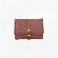 carteras para mujer,monedero ,cartera Pequeña de Piel Ante – Minimalista, Ligero y Multifuncional,Diseño Elegante con estrella, regalo para mujer, tarjetero regalo mujer,para tarjetas, billetes y monedas - details 6