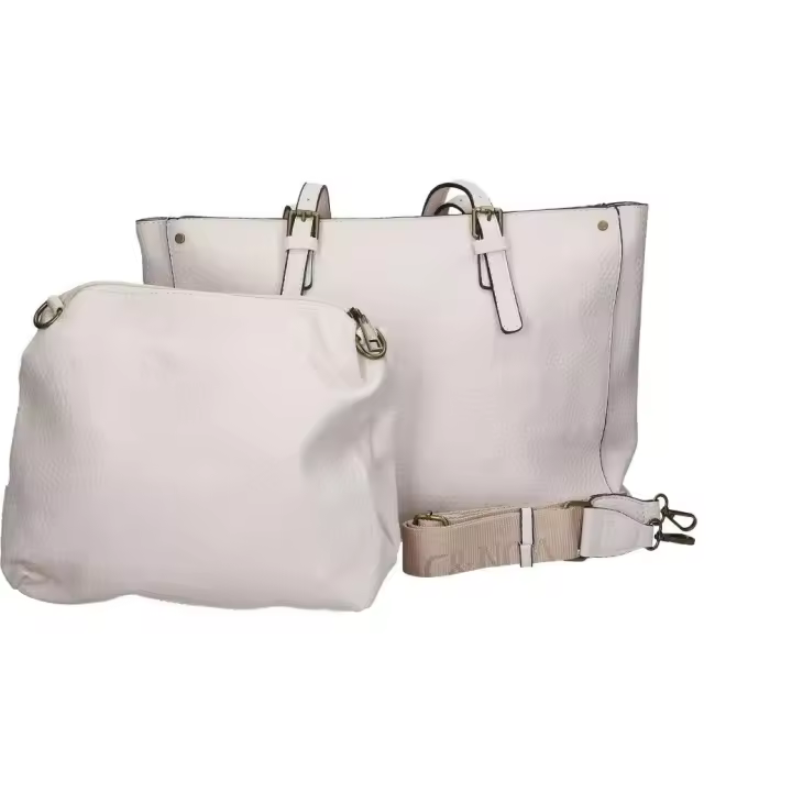 SARA BAGS | Set de Bolsos Sara Bags para Mujer – Bolsos en Color Blanco – Casual – Con Bandolera – Cierre de Cremallera – Varios Compartimentos – Bolso/Neceser Incluido – Modelo SCXX2500350999 - 1