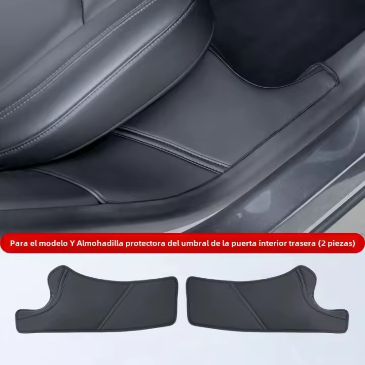 Protector De Puerta Trasera Para Tesla Model Y Pads De Protección Antigolpes Y Antideslizante Para Puerta Trasera 2 Piezas Conjunto - 1