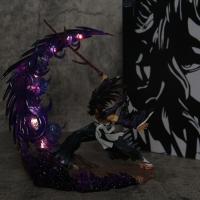 Figura De Anime Demon Slayergk 23cm Luz Destacada Tsugikuni Yoriichi Y Kokushibo Batalla Furiosa Estatua Decorativa Para Escritorio Regalo Para Fans - details 31