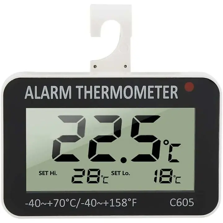 Mediciones de -40c a +70c Termómetro electrónico para refrigerador Alarma digital Congelador - 1