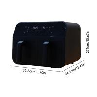 Freidora de aire de doble cesta, cocina digital sin aceite, opciones de cocción preestablecidas 6, tecnología de circulación de aire - details 1