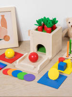 Juguete Montessori De Madera Kit De Juego Para Desarrollo Temprano En Edad De 3-6 Años Sorteo De Formas Y Caída De Bolas Caja De Permanencia De Objetos Con Monedas Y Zanahorias Para Niños Pequeños - details 30