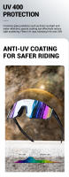Gafas De Ciclismo SCVCN Para Hombres Y Mujeres UV400 Gafas Deportivas Multicolor Anti-Reflectantes Para Montar Bicicleta - details 5