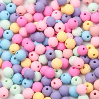 Triturados De Acrílico Mate En Colores Macarón 6/8/10mm Para Creación De Joyas Pulseras Collares Accesorios DIY Forma Redonda - details 0