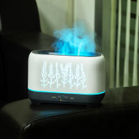 Humidificador de llama de espiga de trigo hueca de grano de madera de 200 ml, máquina de aromaterapia con aceite esencial de llama - details 12