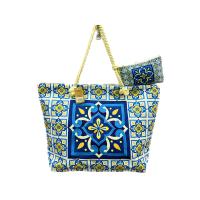 MEJORADA Bolso de Playa Grande con Estampado Multicolor y Monedero - details 5