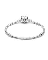 PDORA Pulsera Moments Cadena de Serpiente con cierre de Corazón Plata - details 3