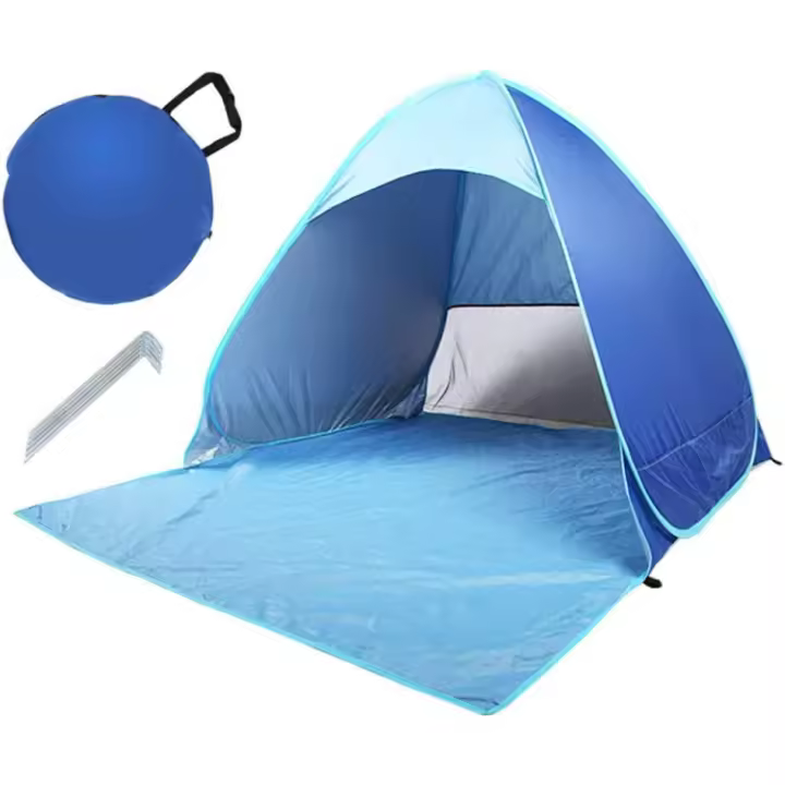 Tienda de campaña emergente, tienda de Playa portátil, tienda de campaña para Exterior plegable, resistente a Los Rayos UV, Ligera, impermeable, se puede utilizar Como Sombrilla para el hogar y El Jardín de los niños, La Playa. - 1