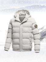 Parka gruesa con capucha para hombre, chaqueta cálida, chaqueta de moda de marca, Parka informal clásica de invierno, novedad de 2024 - details 4