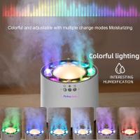 Pequeño Humidificador de niebla fría: Humidificador de escritorio personal USB para hogares de oficina, Humidificador para bebés con lámparas de ambiente, Humidificador ultrasónico, Humidificador de recogida dinámica, 6 puertos de pulverización, varios mo - details 3