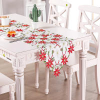 Decoración De Mesa Neutra Para Navidad Tela De Mesa De Lujo Con Encaje De Nogal 70x15 Pulgadas Impermeable Estilo Encaje Estampado Rayado - details 1