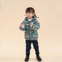 Chaqueta De Poliéster Para Niños Con Capucha Y Cierre De Cremallera Outerwear Ligera Para Otoño Con Estampado De Dinosaurio Cartoon - details 12
