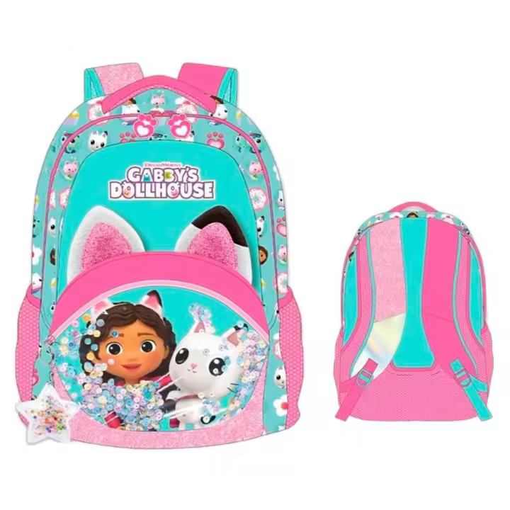 Mochila Escolar Gabby's Dollhouse 32 Cm - Diseño Divertido y Funcional - 1