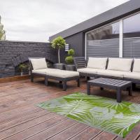 Esschert Design Alfombra de exterior hojas selváticas 241x152 cm OC22 - details 0