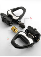 Pedales De Bicicleta ONIRII PD-06 Ultraligeros De Carbono SPD Autolock Acero/Titán 6 Grados Con Placa De Bloqueo Para Carretera - details 5