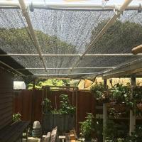 Red de sombra con 8 pasadores de sombreado, 80% fortalece el toldo grueso, malla a prueba de viento para invernaderos con ojales, para cubierta de plantas/invernadero/jardín/pérgola (3x3m) - details 2