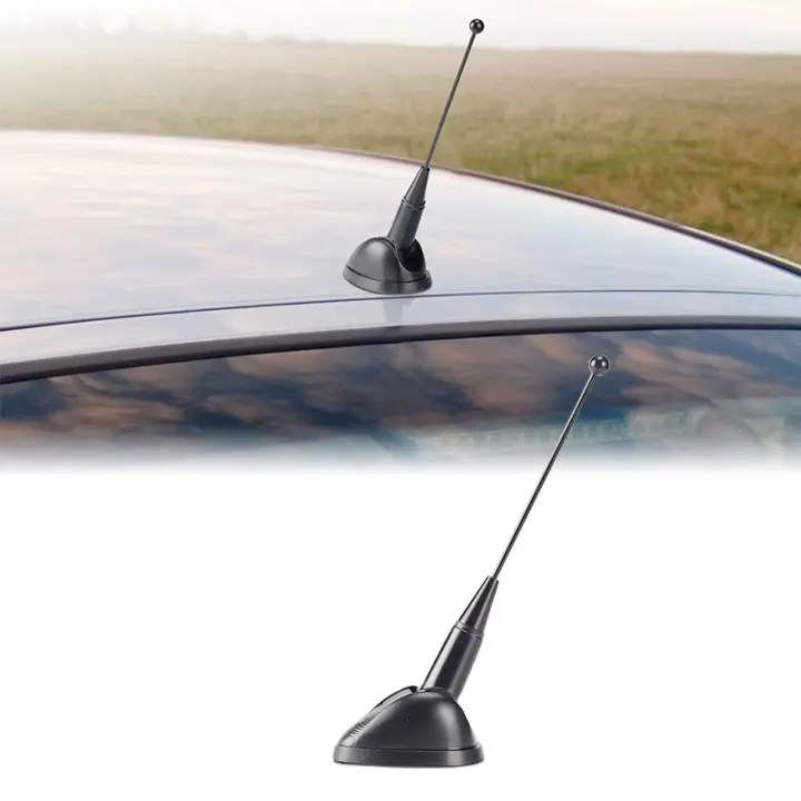 KMT Antena Decorativa Universal Negra Con Adhesivo Para Coches SUV Accesorios De Automóvil Antena Aérea Autocolante - 1