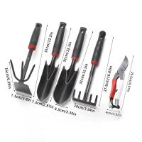 Juego De Herramientas De Jardín 5 Piezas: Shovel Rake Hoz Podaderos - Kit Esencial Para Jardinería - details 0