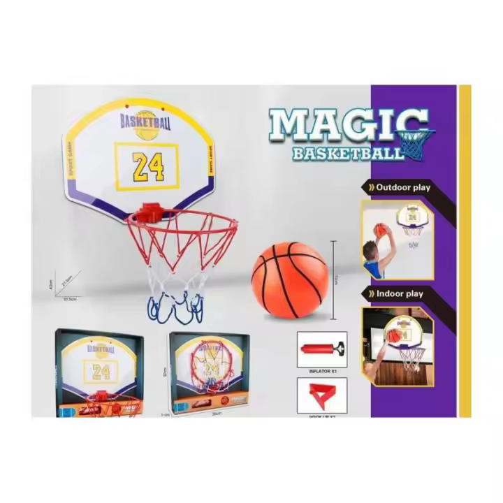 TABLERO BALONCESTO MAGIC 25X35 CM PELOTA DE PANRITOS - 1