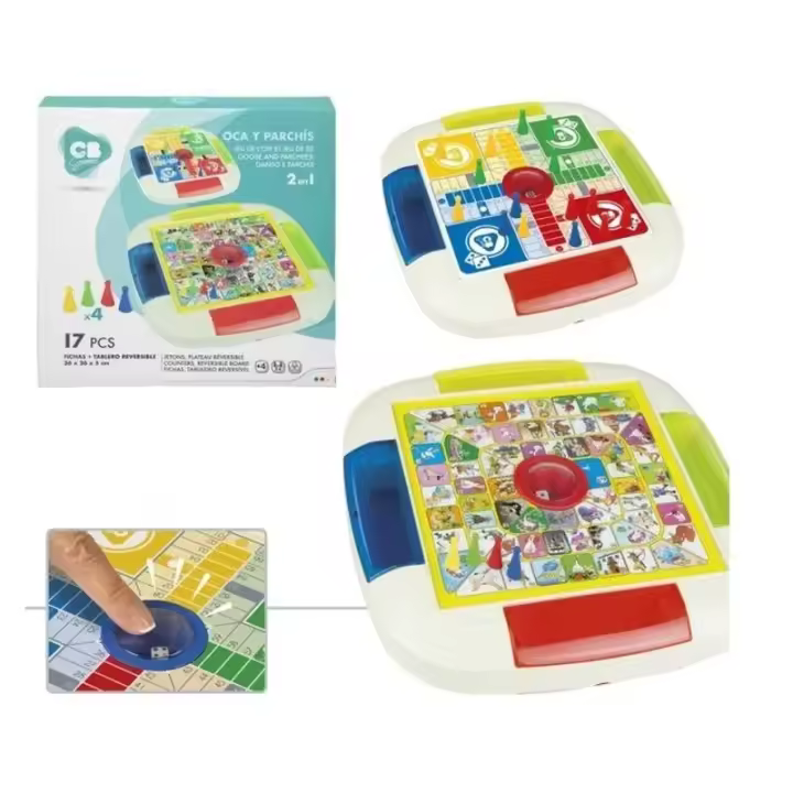 Juego de Mesa Parchis y Oca 2en1 con Dado Automático 43308 COLOR BABY - 1