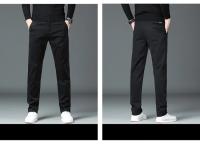 Pantalones Casuales Para Hombre Otoño 97% Algodón Elásticos Rectos Negocios Males Ropa Pantalones Caqui Rojo Royal - details 2