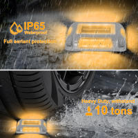1PC Luz Solar De Piso Rectangular Con 16 LEDs Super Brillantes IP65 Impermeable Para Marcadores De Acceso Y Luz De Escalera Solar Luz De Piso De Pared - details 4